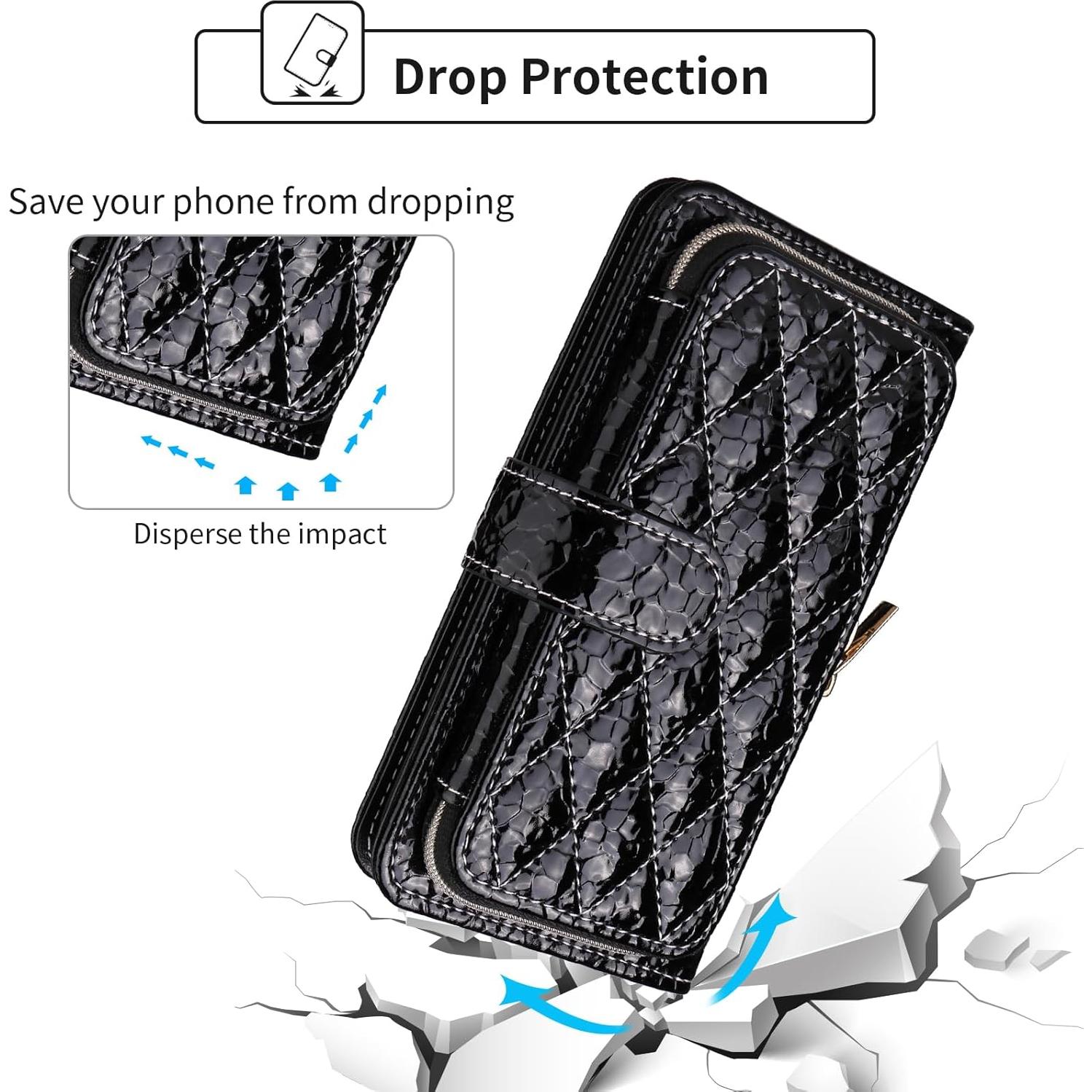 Funda de Cartera Furiet para Cricket Icon 2 y AT&T Fusion Z