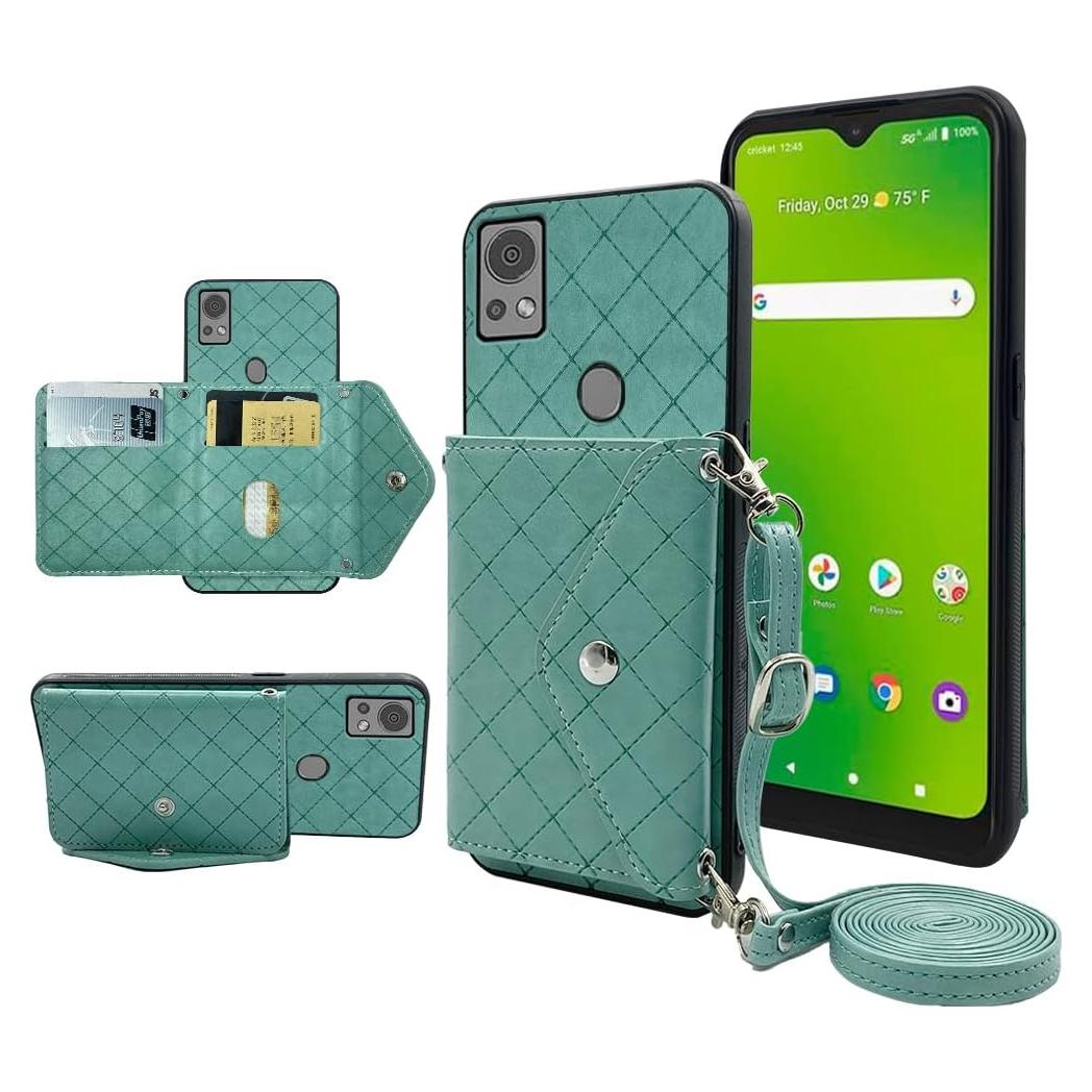 Funda billetera Furiet para Cricket Icon 5 verde con soporte