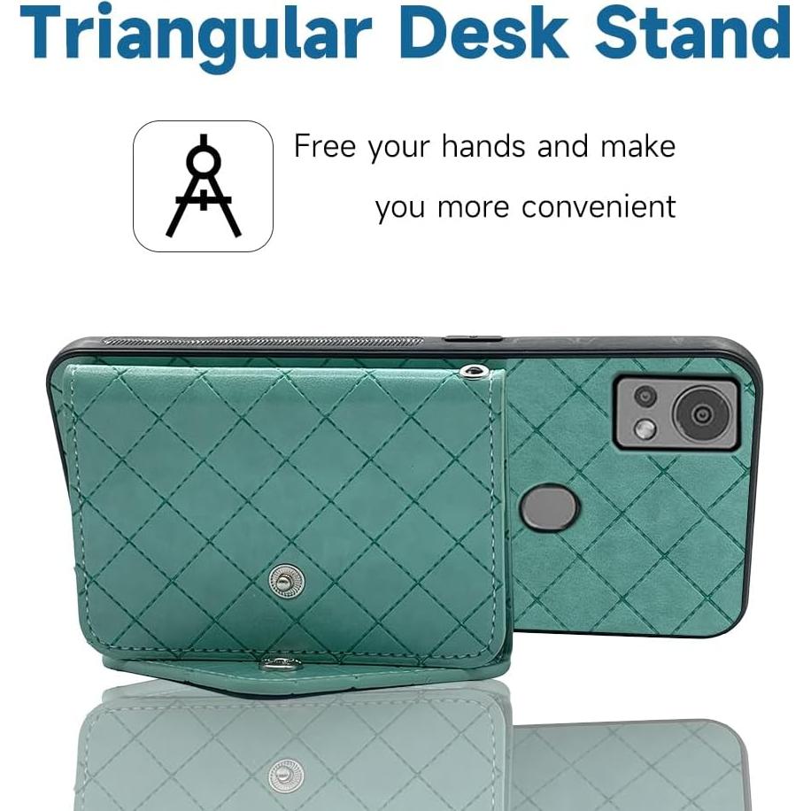 Funda billetera Furiet para Cricket Icon 5 verde con soporte