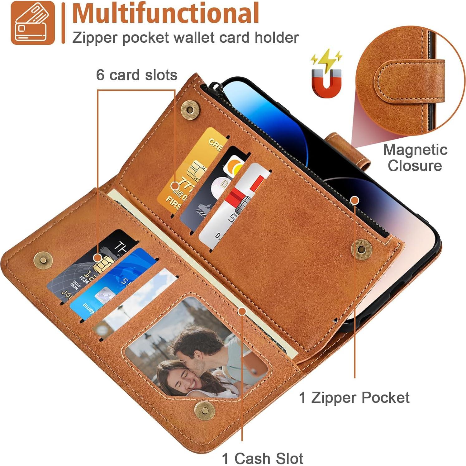 Funda de billetera Furiet para Cricket Icon 2 y AT&T Fusion Z