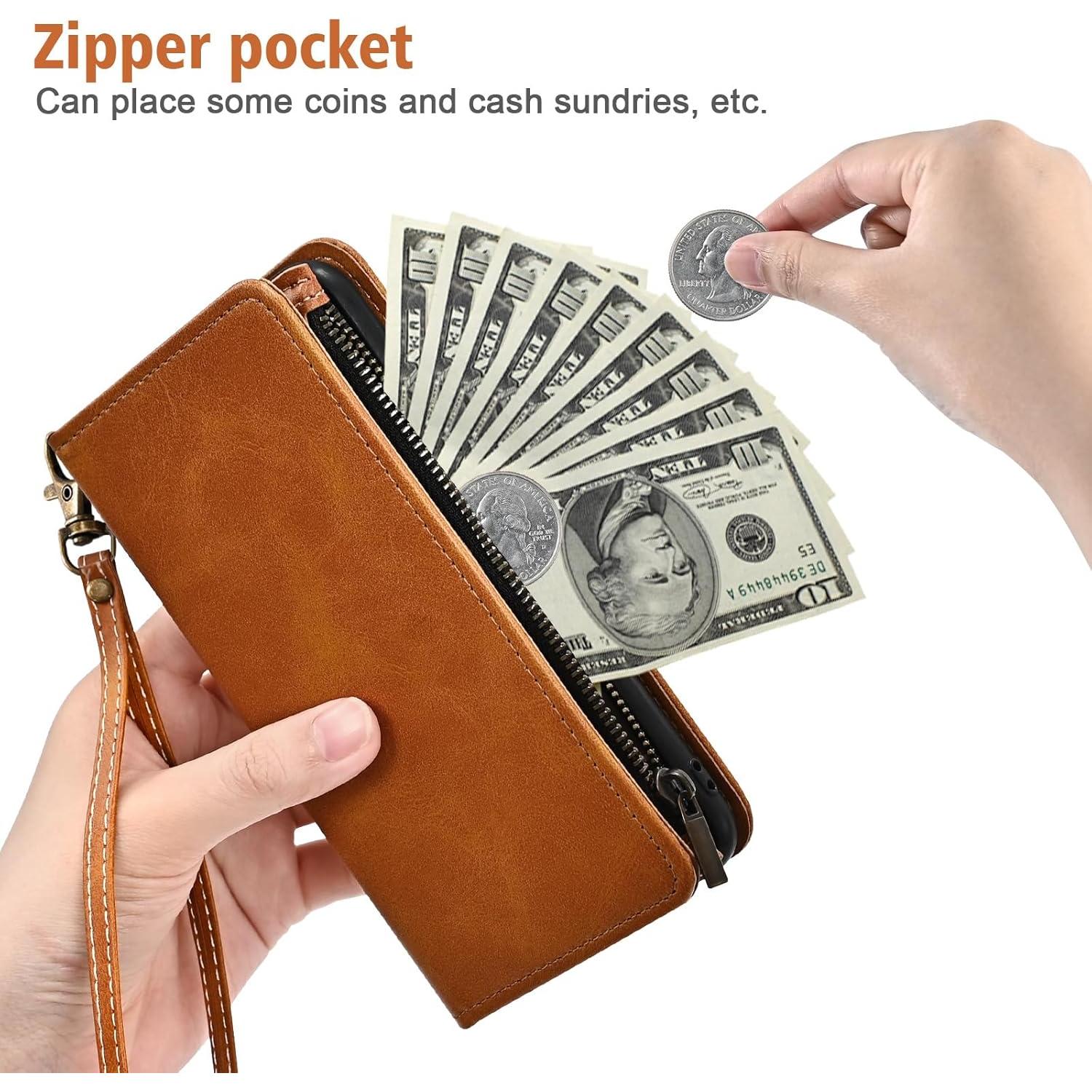 Funda de billetera Furiet para Cricket Icon 2 y AT&T Fusion Z