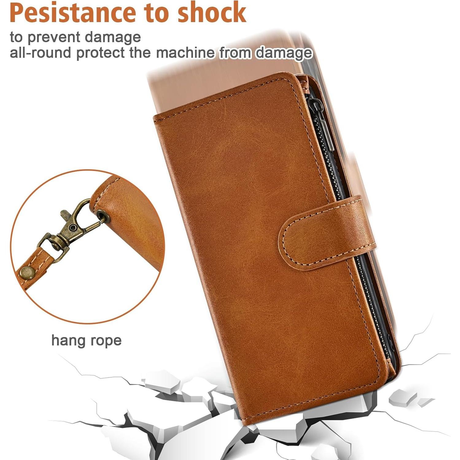 Funda de billetera Furiet para Cricket Icon 2 y AT&T Fusion Z