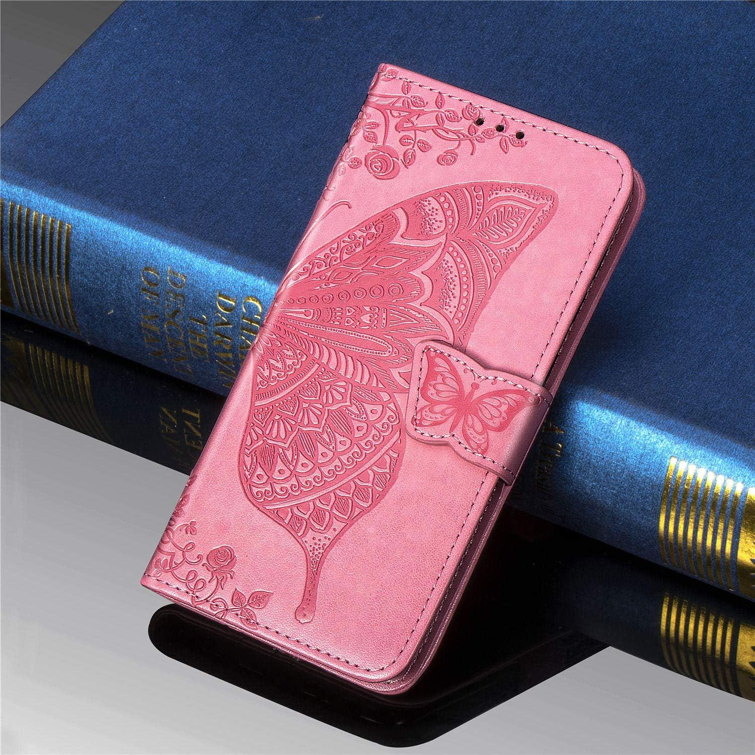 Funda billetera DAMONDY para Cricket Icon 6 - Rosa, cuero PU