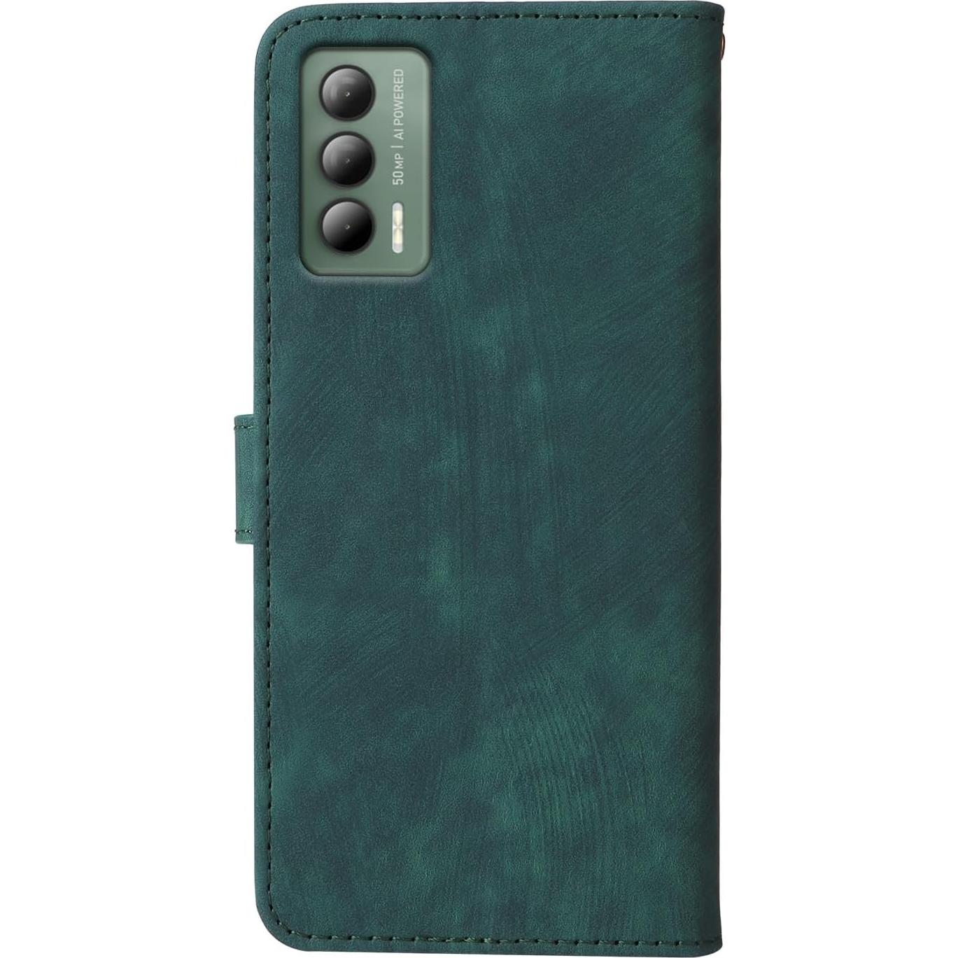 Funda Cartera IUQXU para Cricket Outlast Verde con Bloqueo RFID