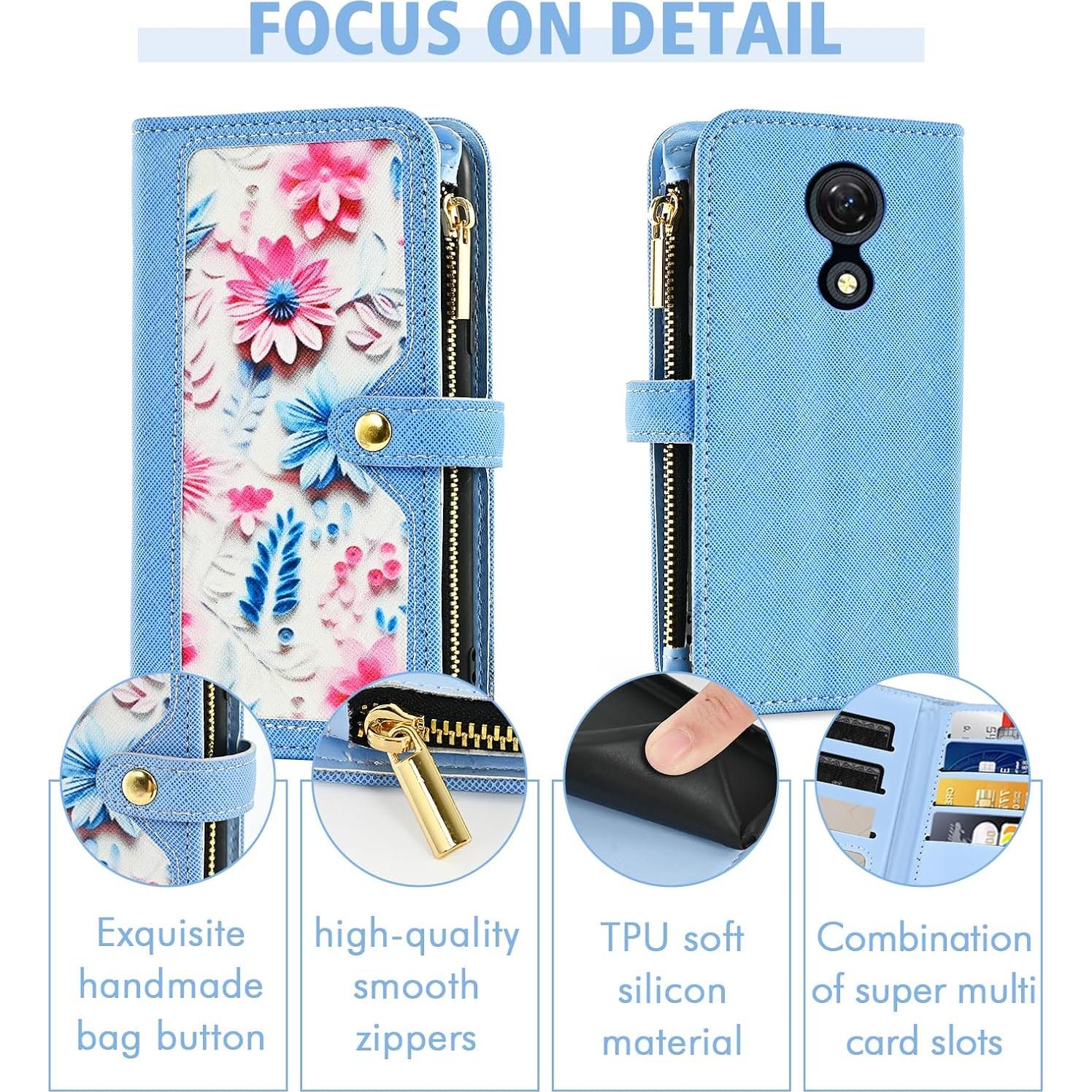 Funda Billetera Multifuncional Furiet para Cricket Icon 2 Azul