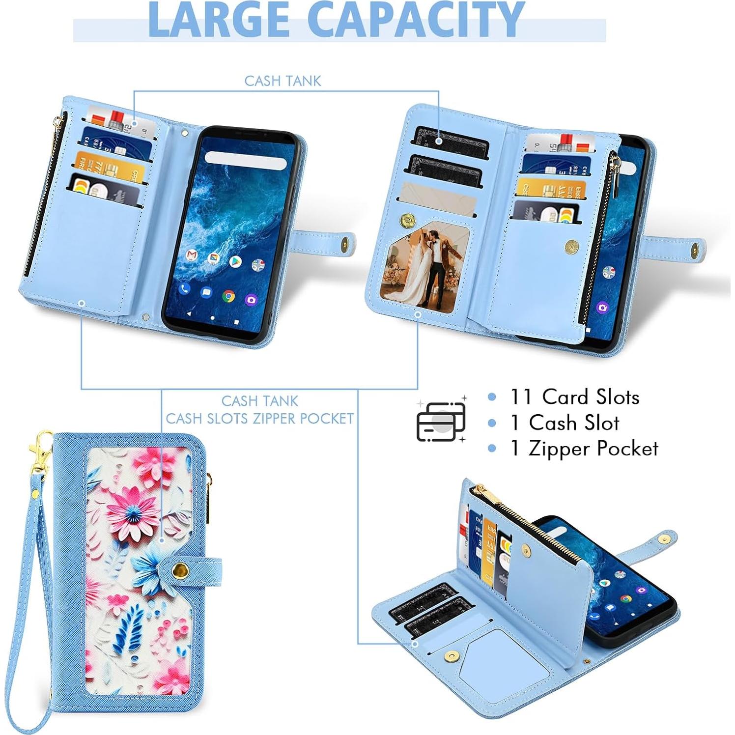 Funda Billetera Multifuncional Furiet para Cricket Icon 2 Azul