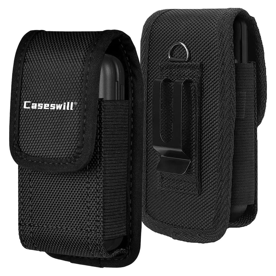 Funda de Nylon Caseswill con Clip para Cinturón para Cricket Debut Flex