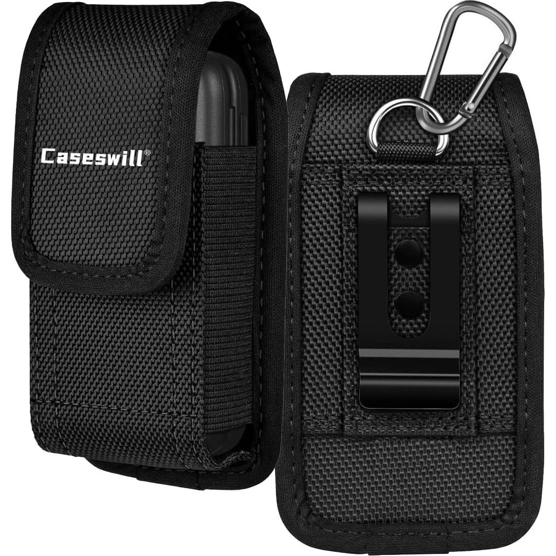 Funda de Nylon Caseswill con Clip para Cinturón para Cricket Debut Flex