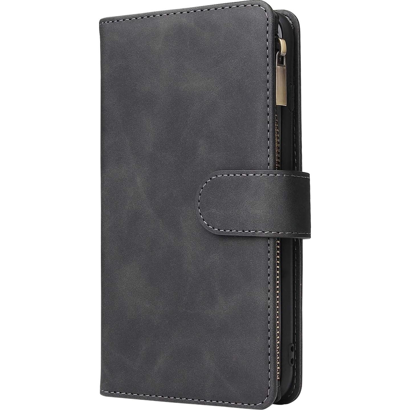 Funda de Cartera Asuwish para Cricket Outlast y AT&T Jetmore