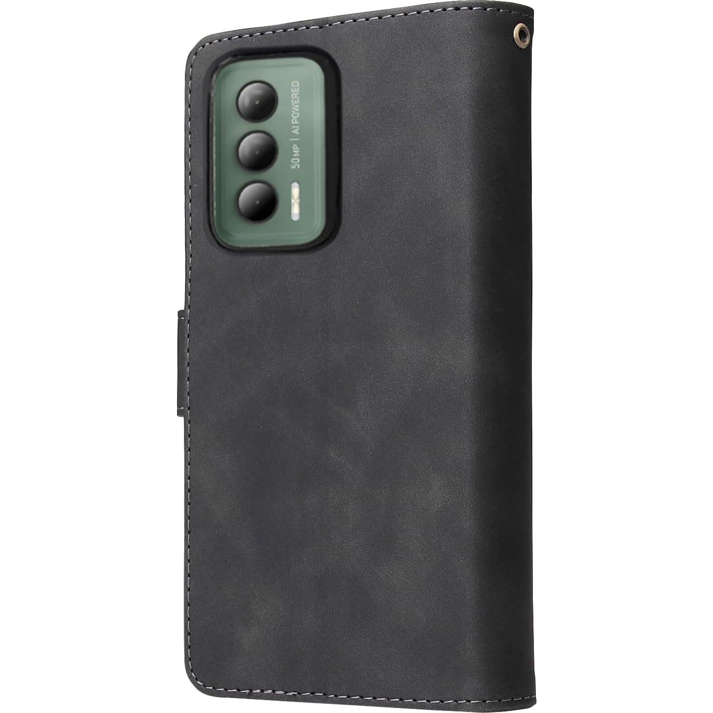 Funda de Cartera Asuwish para Cricket Outlast y AT&T Jetmore