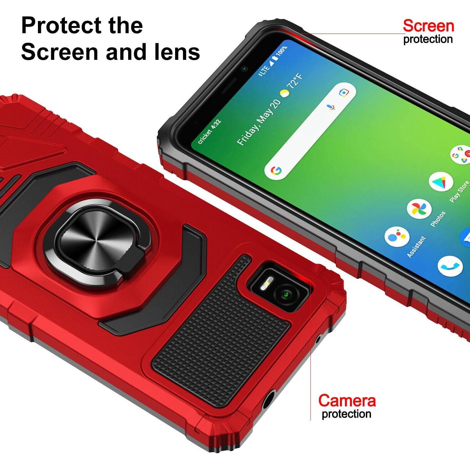 Funda Protectora Eaglecell para Cricket Debut Smart SL101AE Rojo