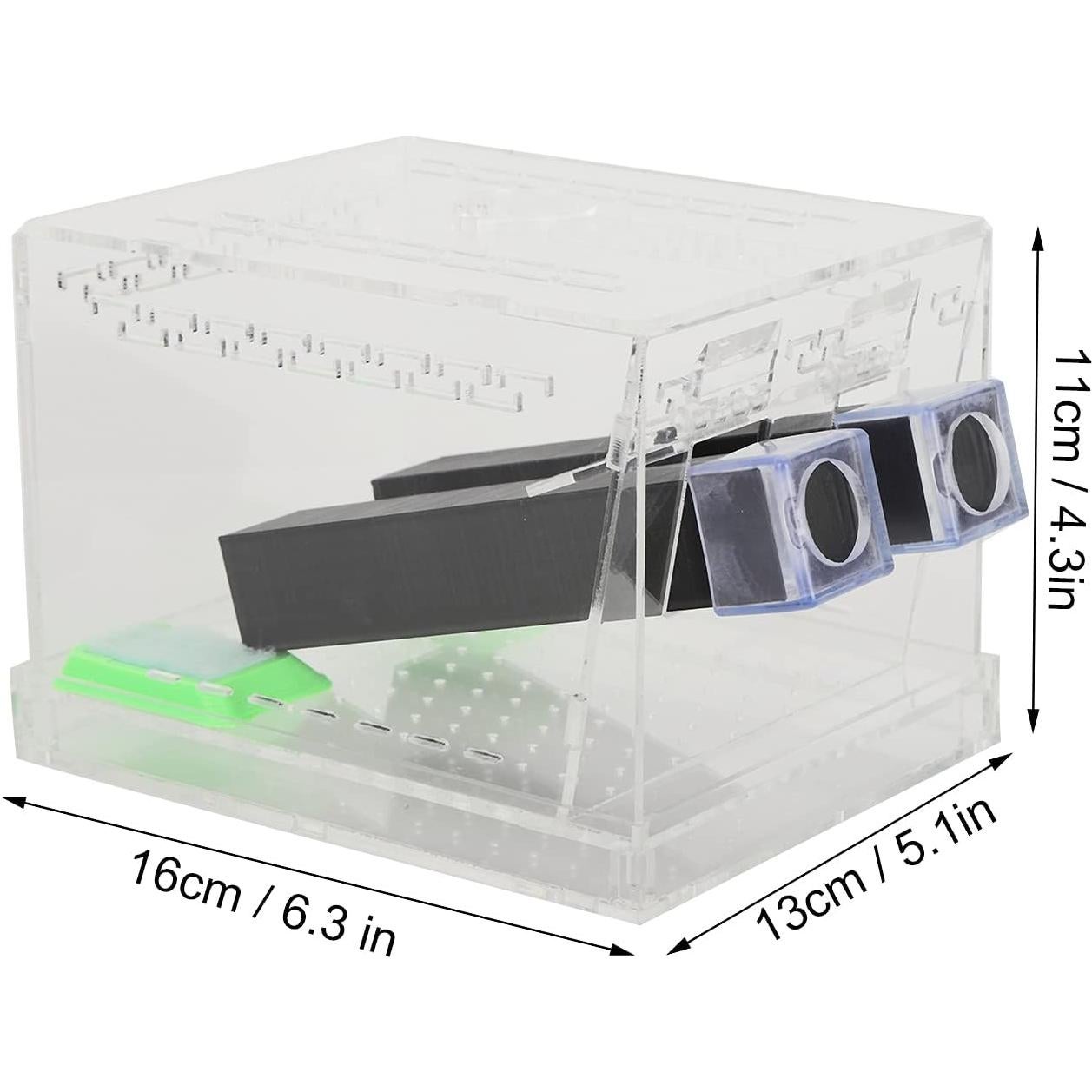 Caja de Alimentación Acrílica Liyeehao para Insectos 0.53 kg