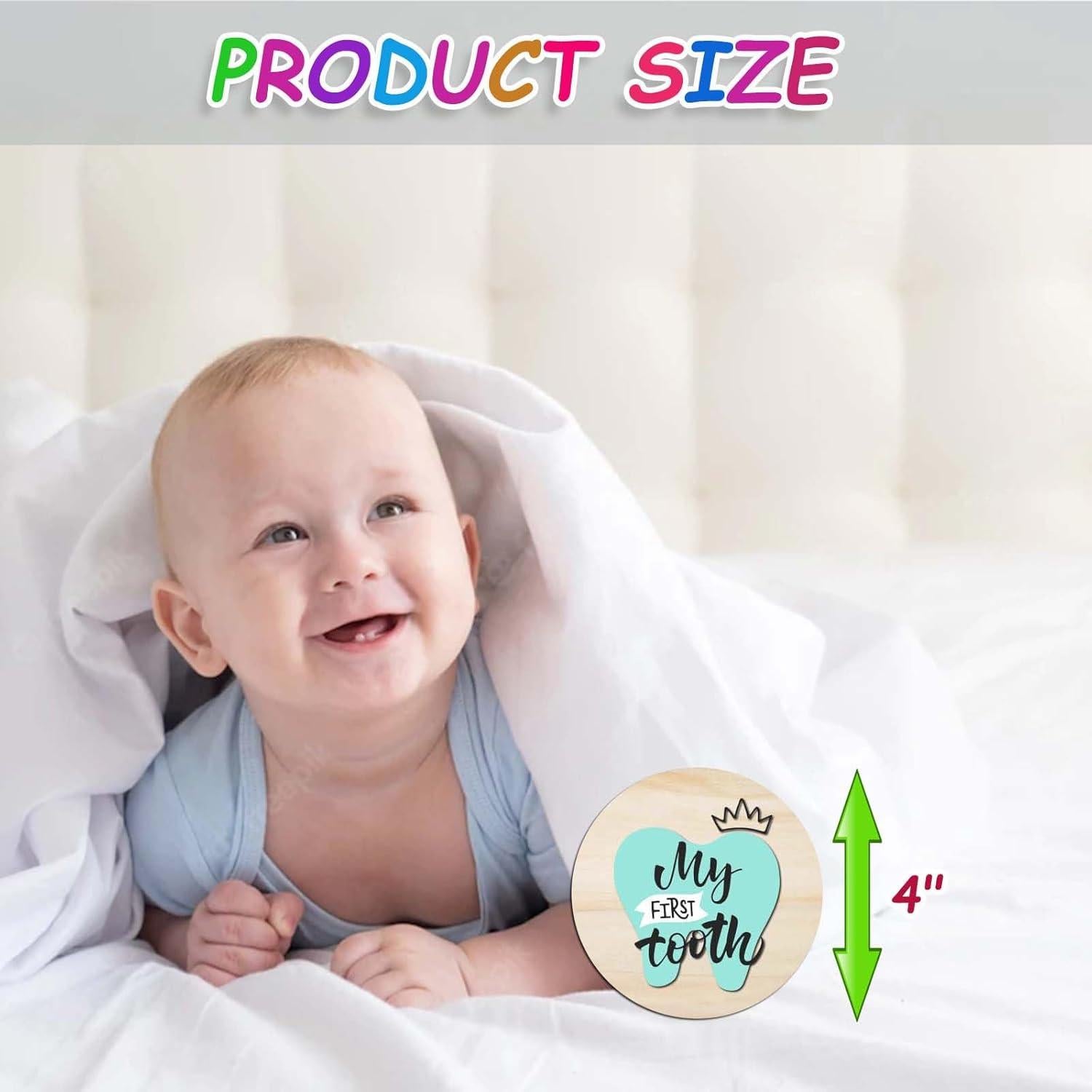 Tarjetas de Hitos Mensuales de Madera RORANIC - 7 Diseños