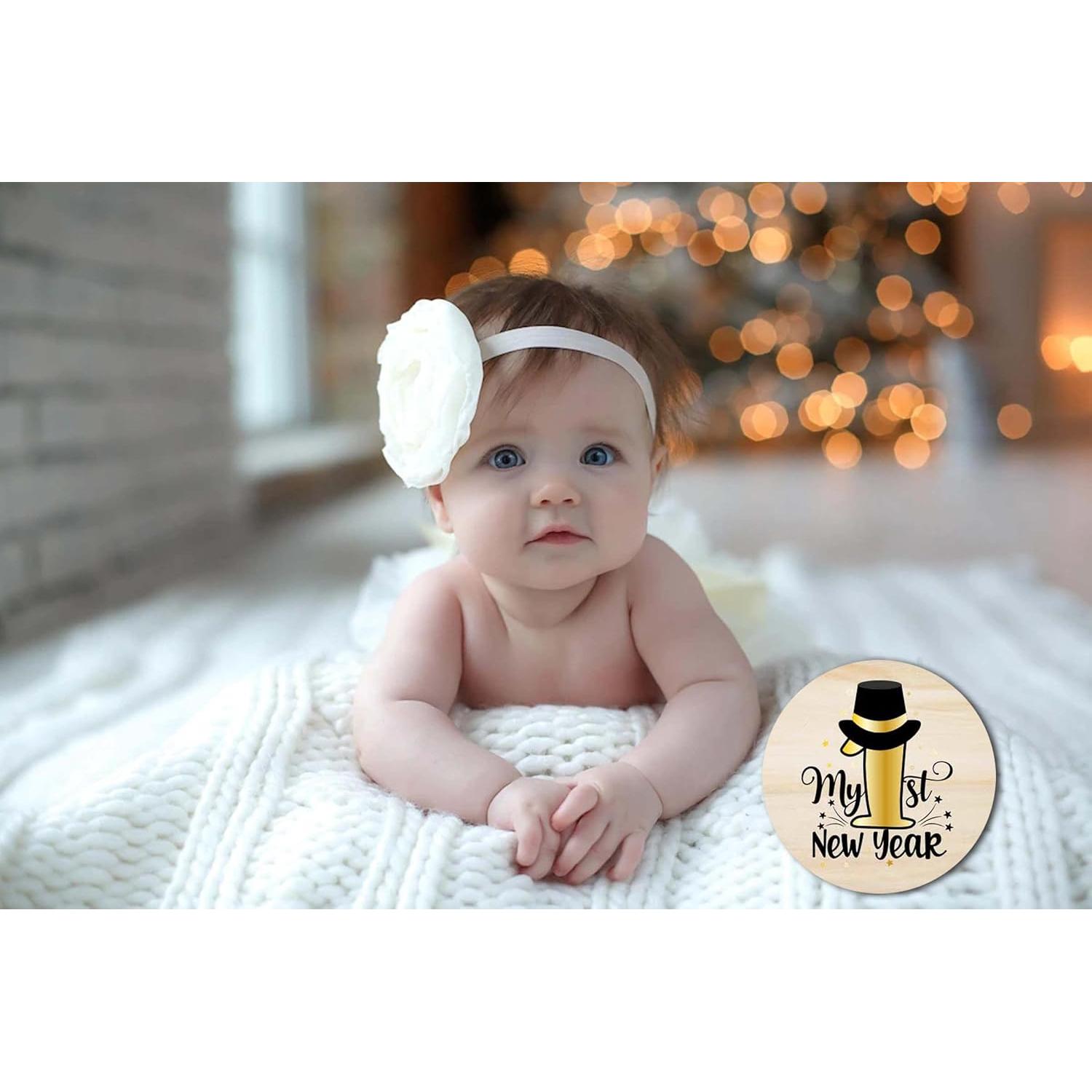 Tarjetas de Hitos Mensuales de Madera RORANIC - 7 Diseños