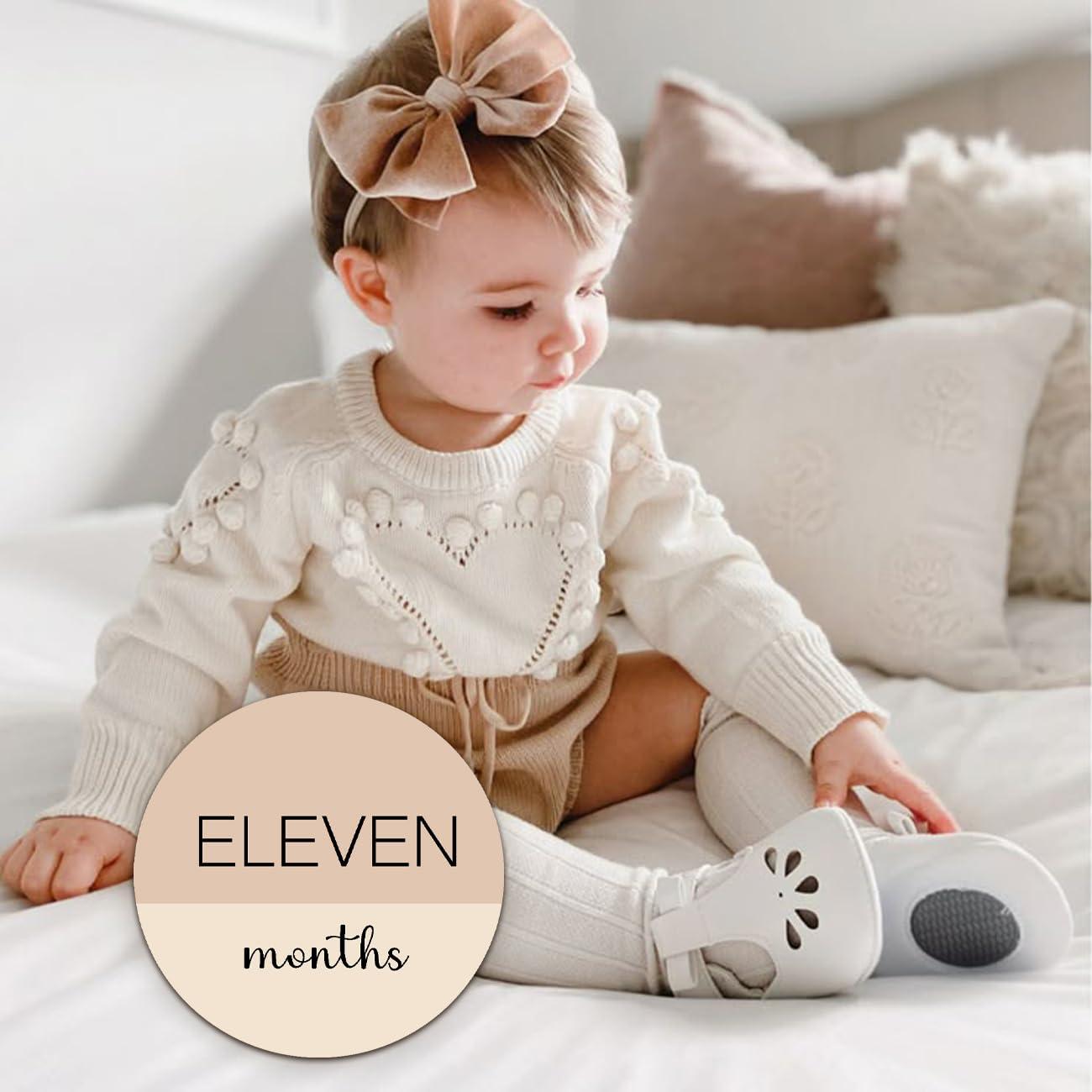 Círculos de Hitos Mensuales de Madera Cephira - 6 Unidades