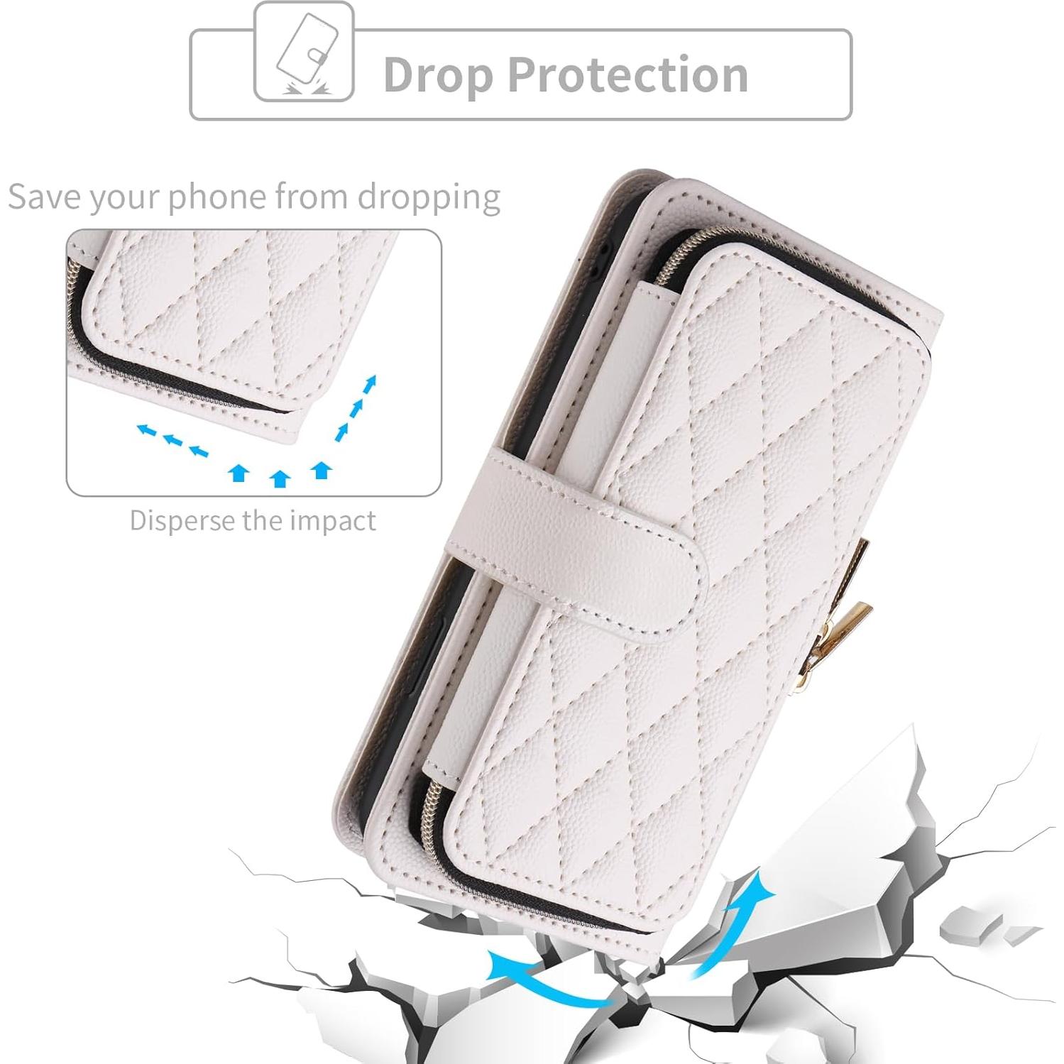 Funda de Cartera Dswteny para Cricket Icon 5 y AT&T Motivate 4