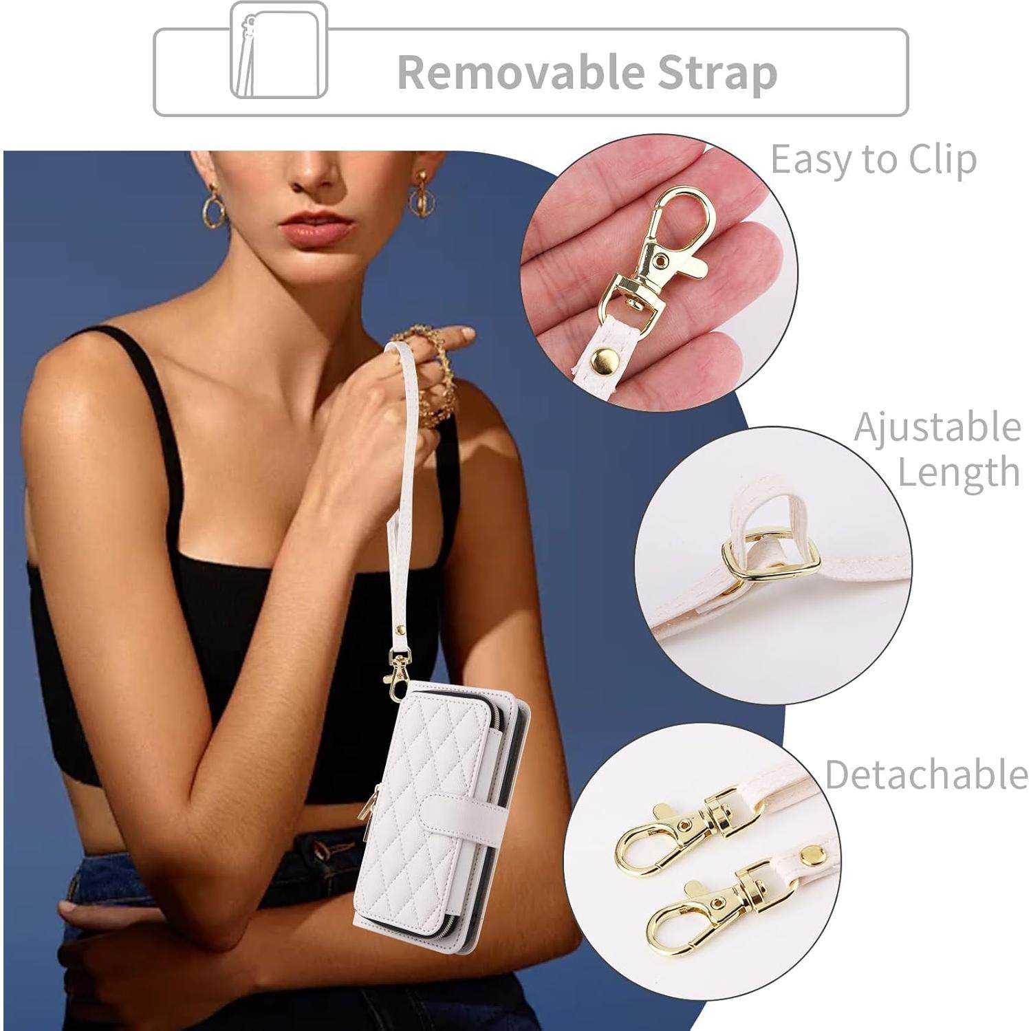 Funda de Cartera Dswteny para Cricket Icon 5 y AT&T Motivate 4