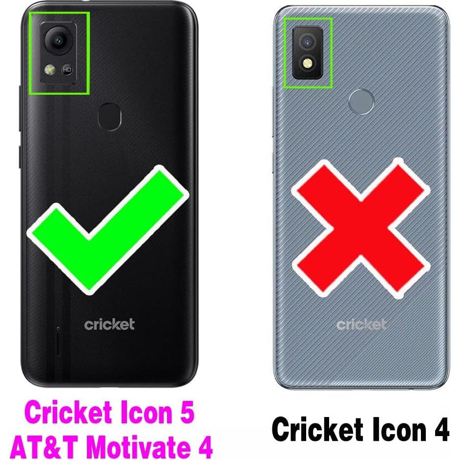 Funda billetera Furiet Roja para Cricket Icon 5 / AT&T Motivate 4