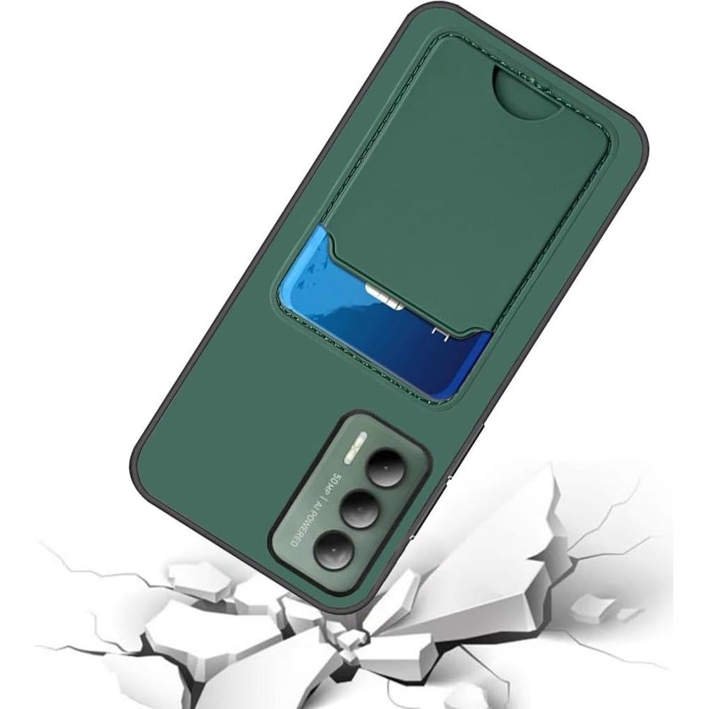 Funda Billetera Covthch para Cricket Outlast/AT&T Jetmore 2023 Verde