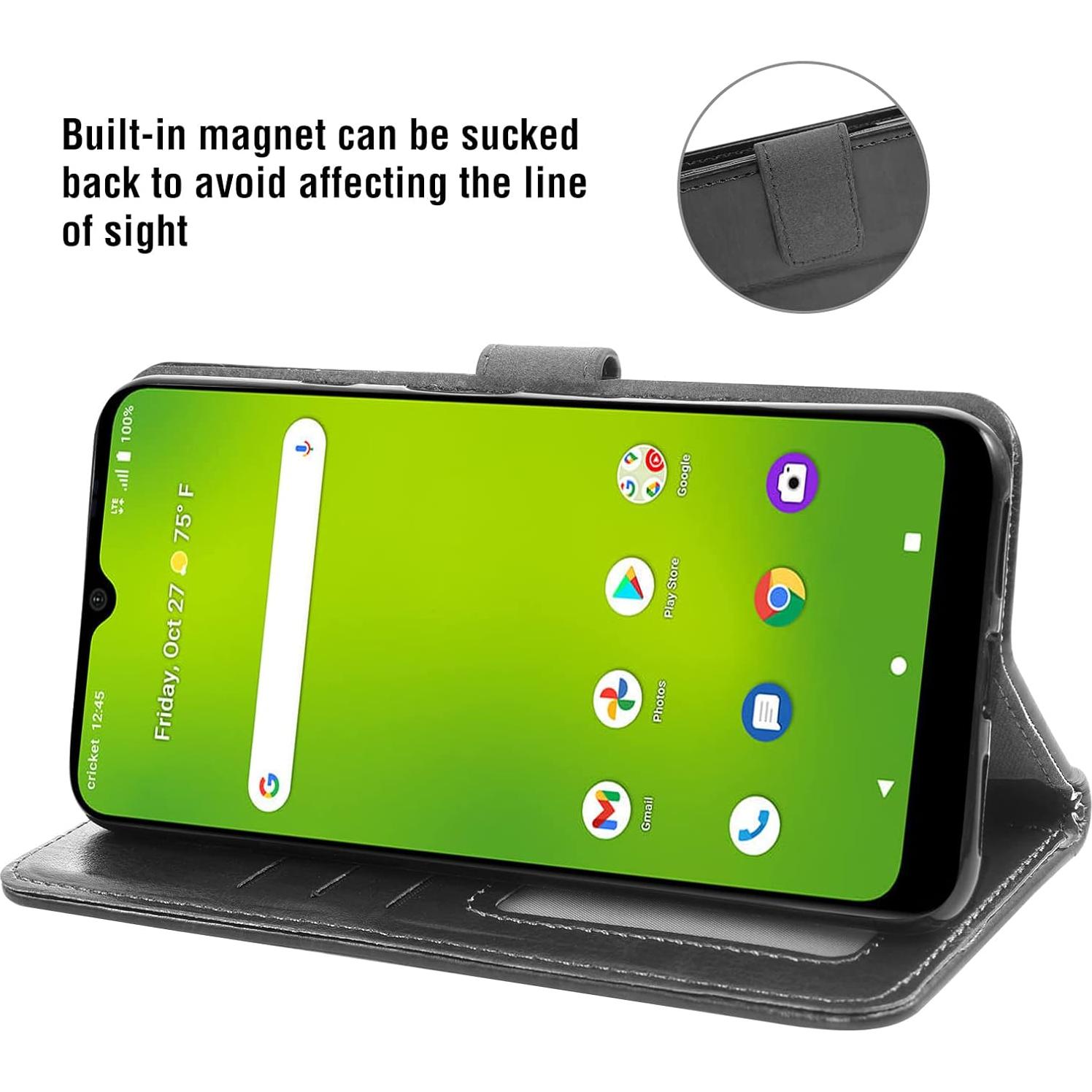 Funda Plegable Asuwish para Cricket Icon 3 con Protector de Pantalla