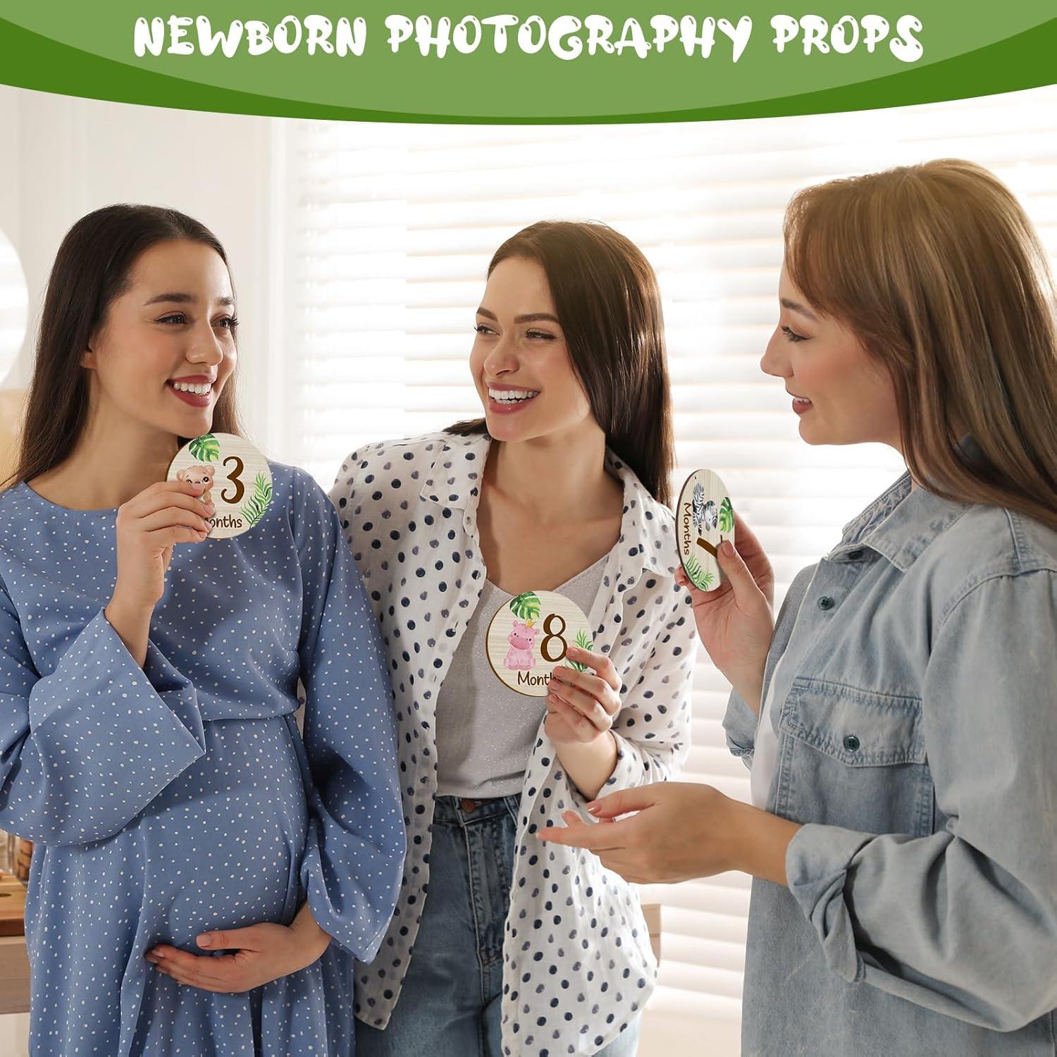 Tarjetas de Hitos Mensuales de Madera XLSXEXCL - 7 Piezas