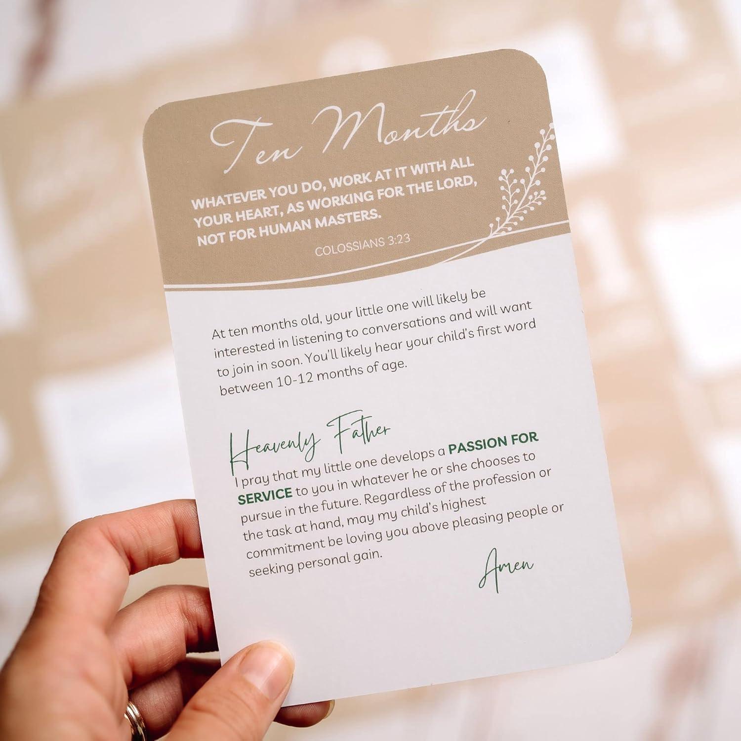 Tarjetas de Hitos y Oraciones para Bebés Autumn & Annie