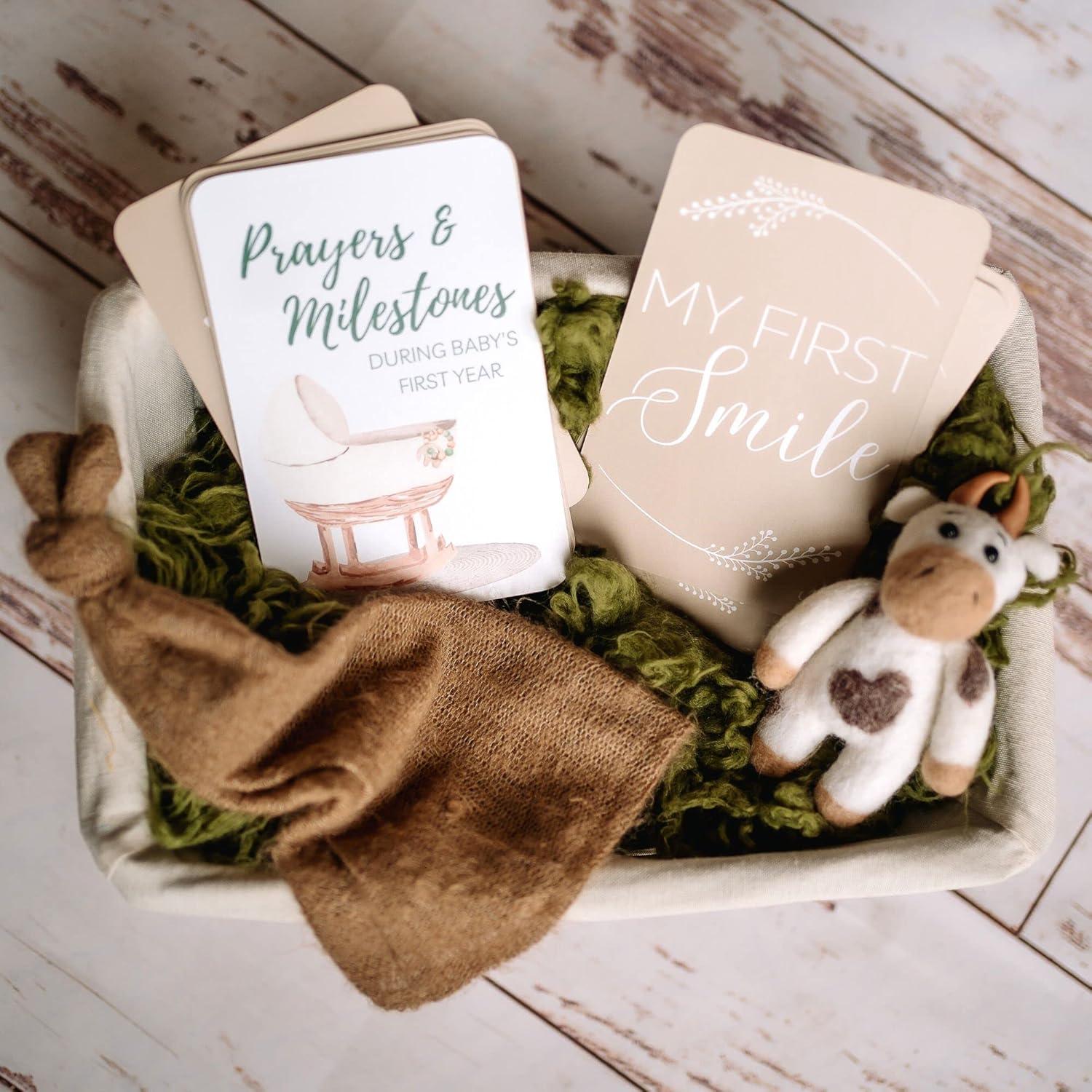 Tarjetas de Hitos y Oraciones para Bebés Autumn & Annie