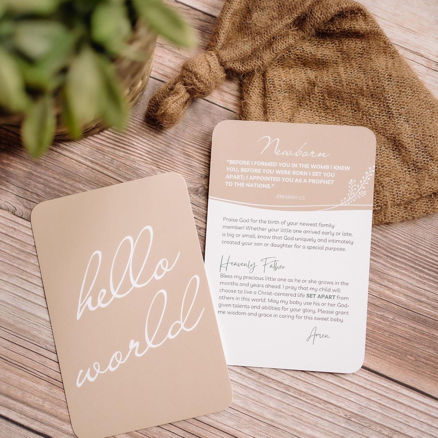 Tarjetas de Hitos y Oraciones para Bebés Autumn & Annie