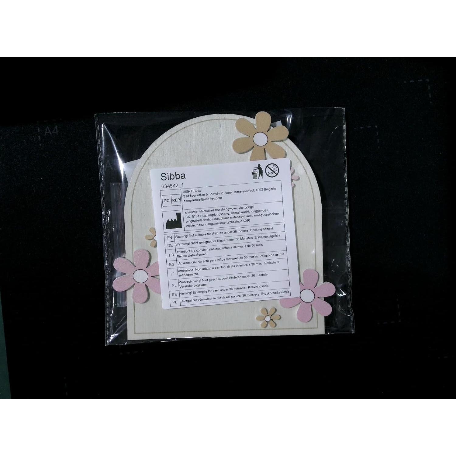 Tarjetas de Hitos Mensuales Sibba Baby 11 Pcs Madera 16x16 cm