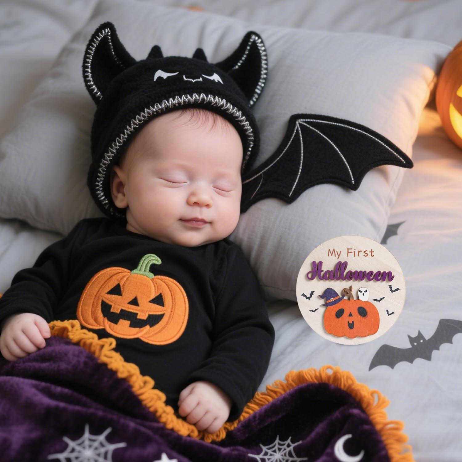 Carteles de Hitos de Vacaciones 12PCS Madera para Bebé