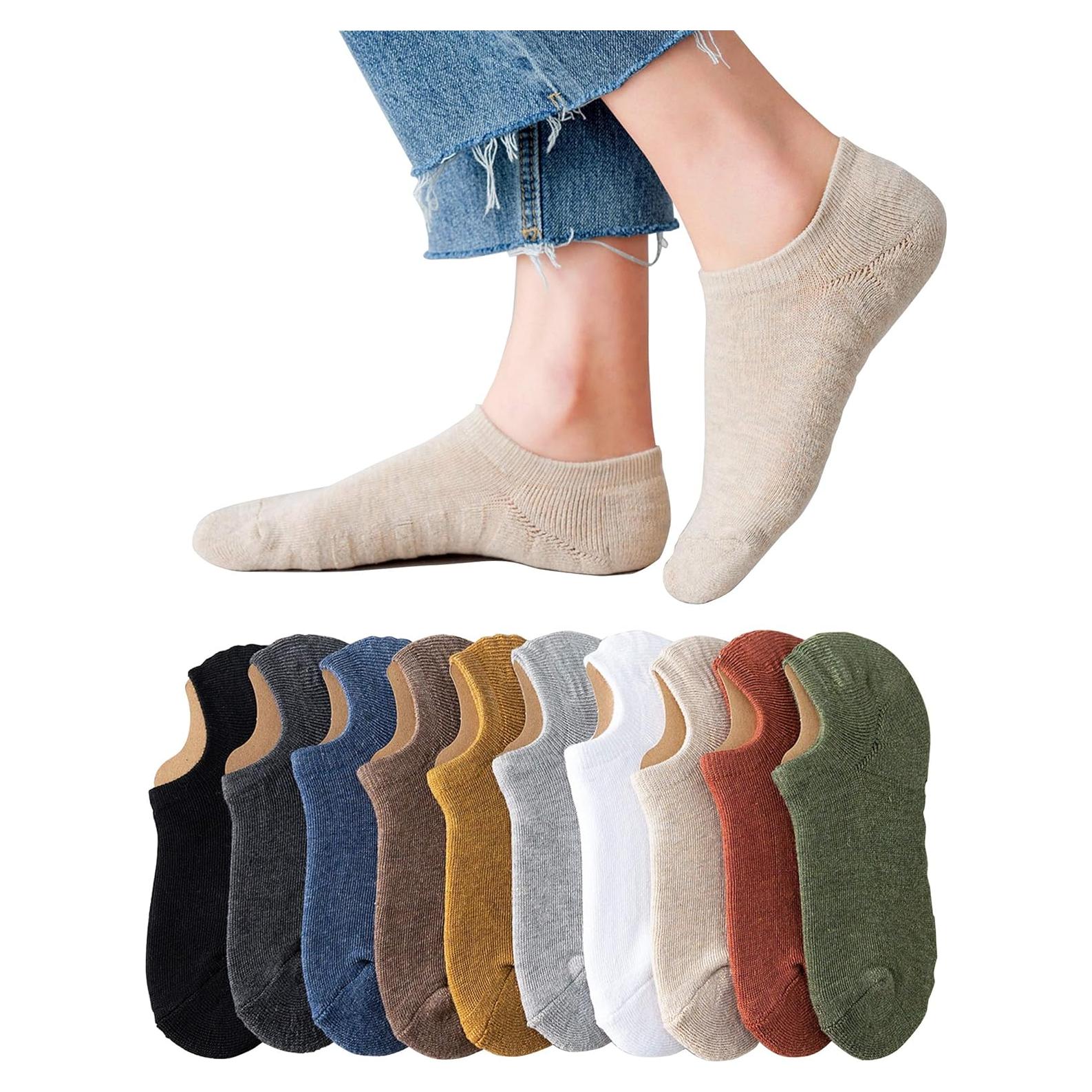 Calcetines Invisibles Deportivos AOIREMON 10 Pares Mujeres