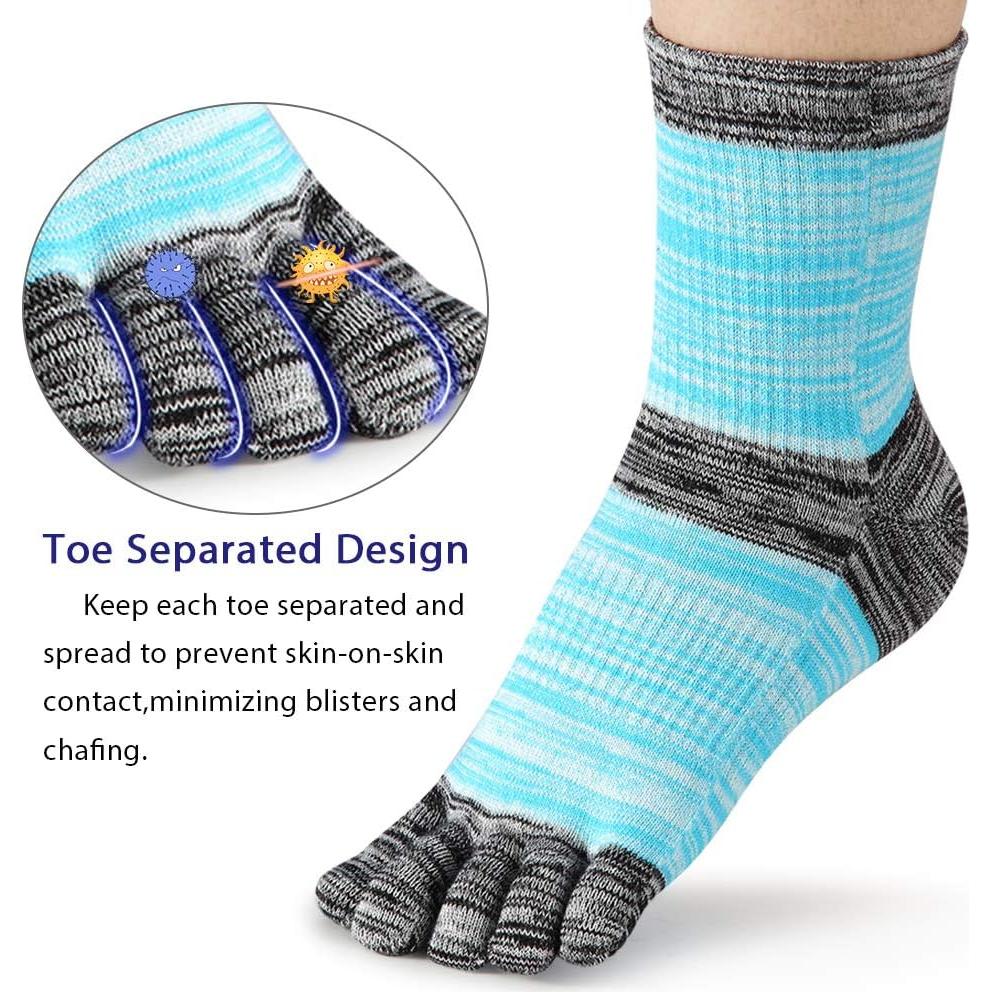 Calcetines de Dedo para Mujeres Meaiguo - 4 Pares, Talla 5-9