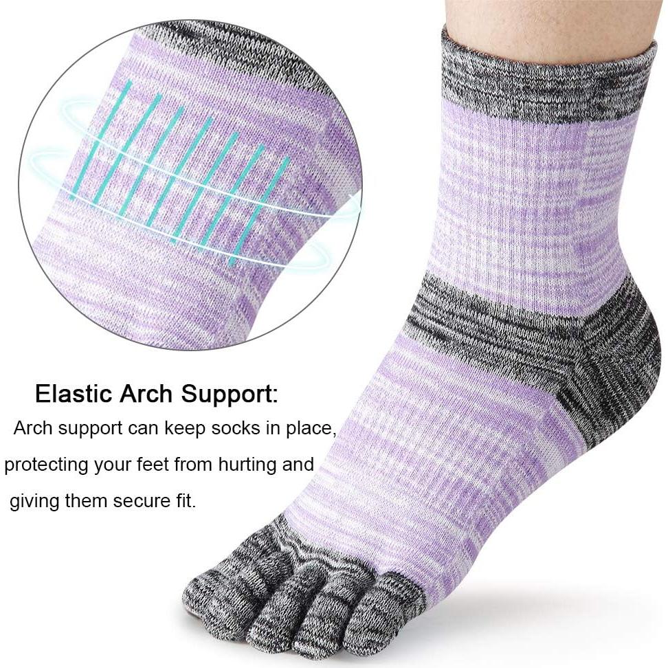 Calcetines de Dedo para Mujeres Meaiguo - 4 Pares, Talla 5-9