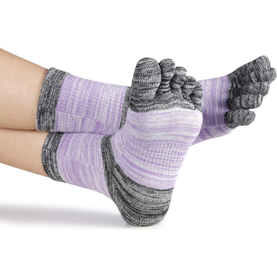 Calcetines de Dedo para Mujeres Meaiguo - 4 Pares, Talla 5-9