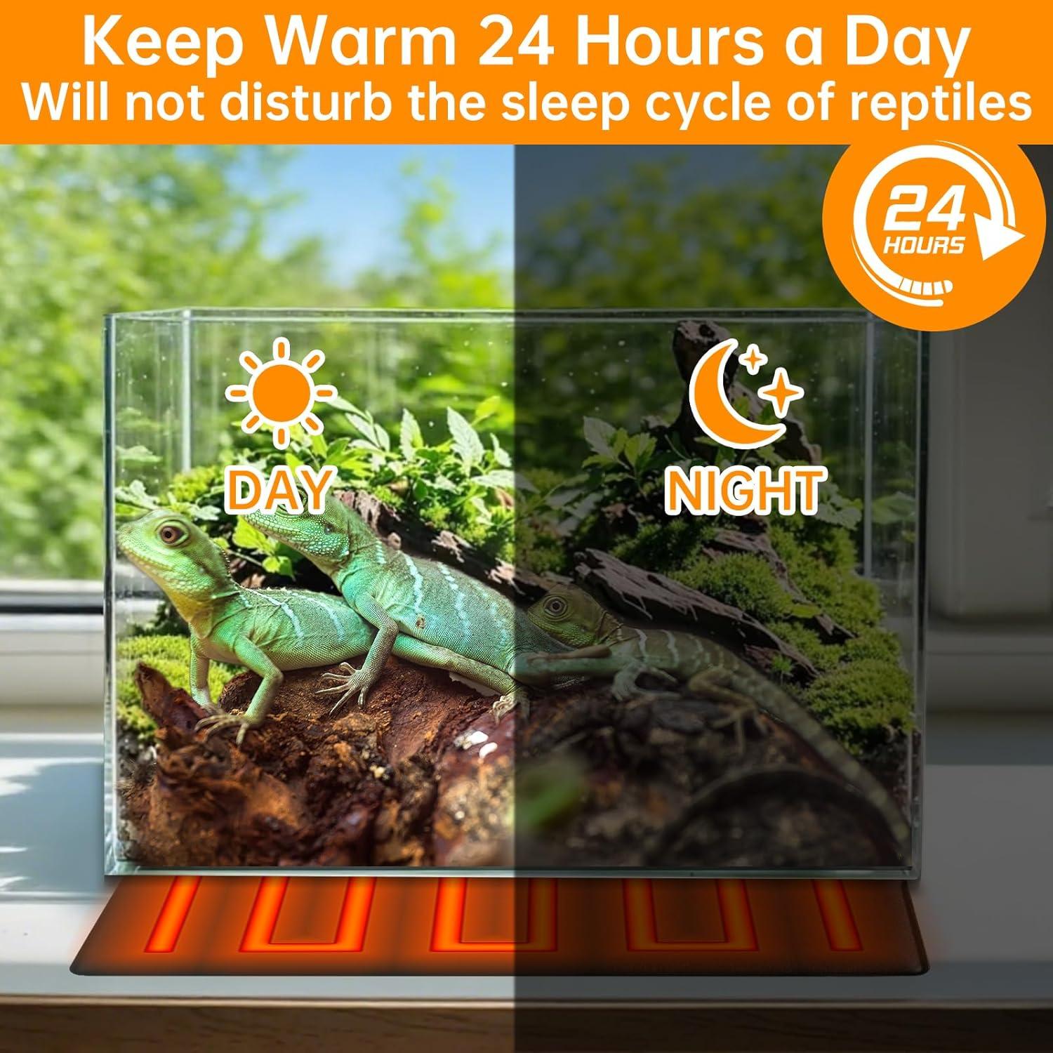 Almohadilla Térmica Eléctrica REPTI HOME 24W para Reptiles 45.72x20.32cm