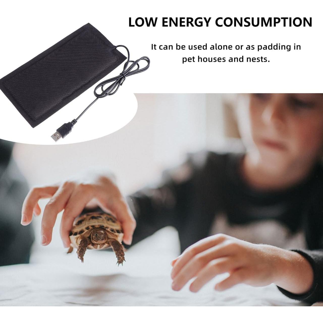 Almohadilla Térmica USB Balacoo para Reptiles 20x10 cm