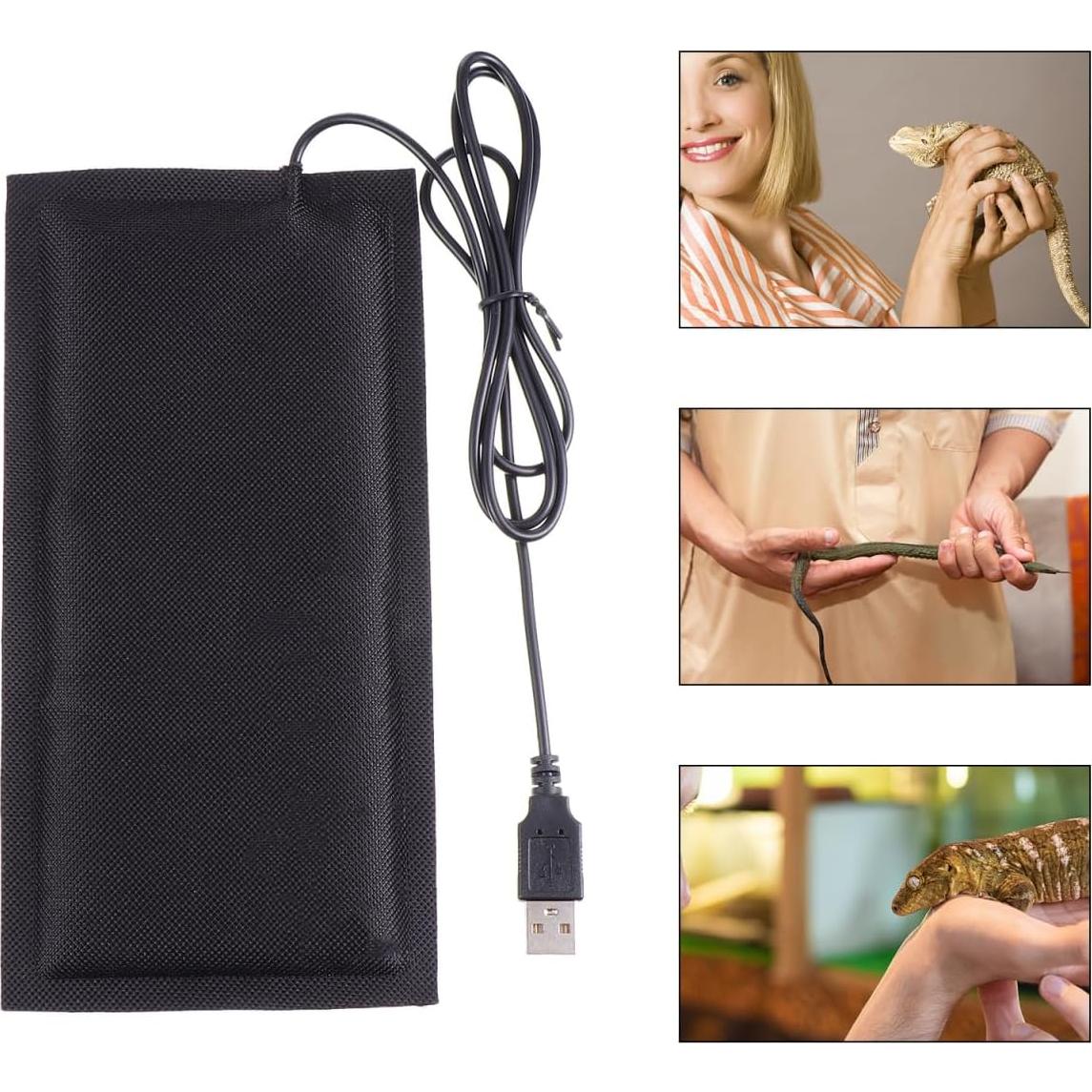 Almohadilla Térmica USB Balacoo para Reptiles 20x10 cm