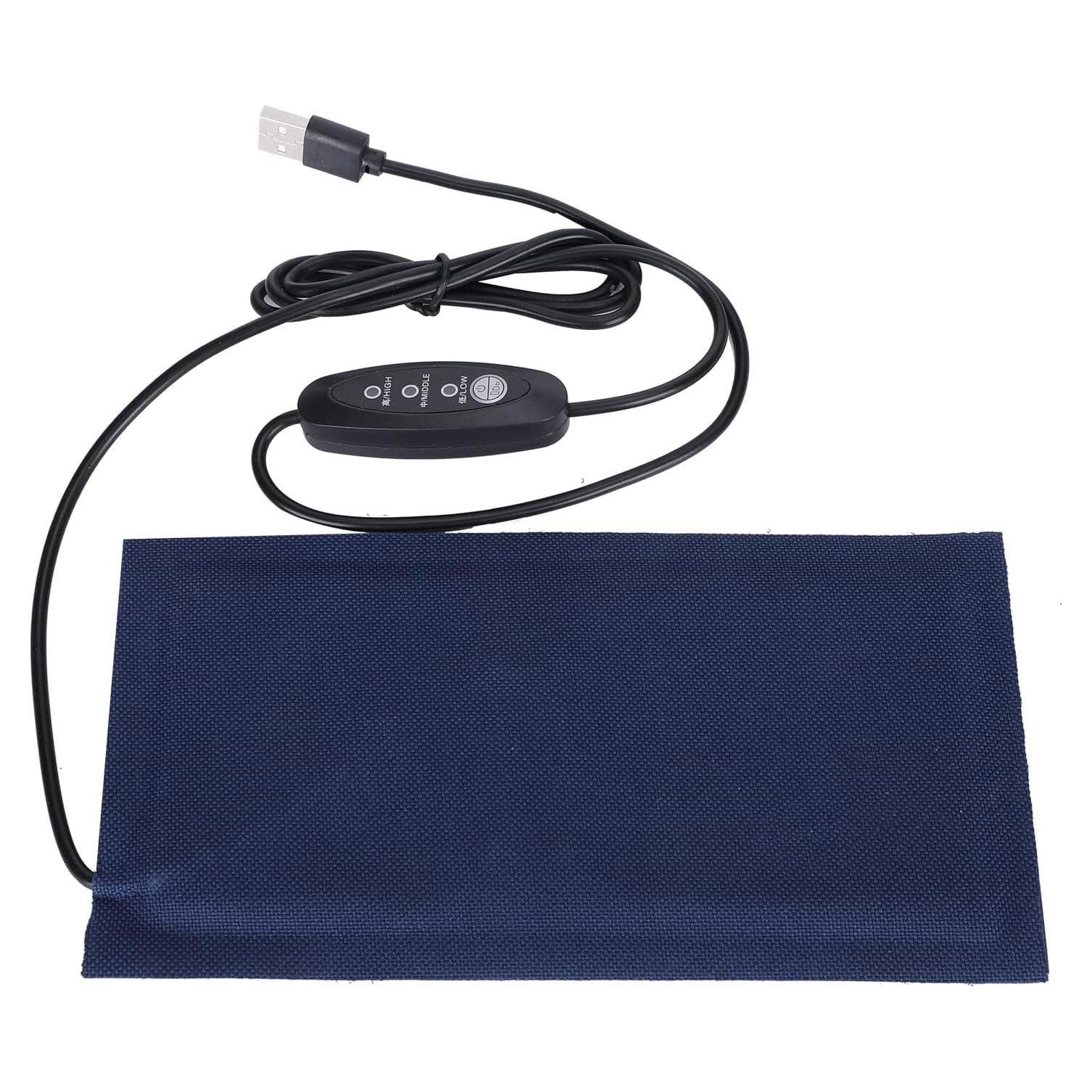 Almohadilla Térmica USB Tiiyee para Reptiles Pequeños 20x10cm