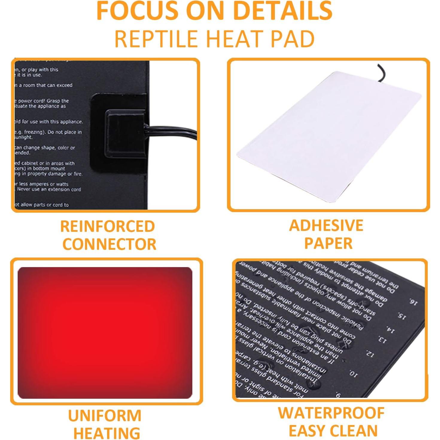 Almohadilla Térmica AIICIOO para Reptiles 15x20cm 8W