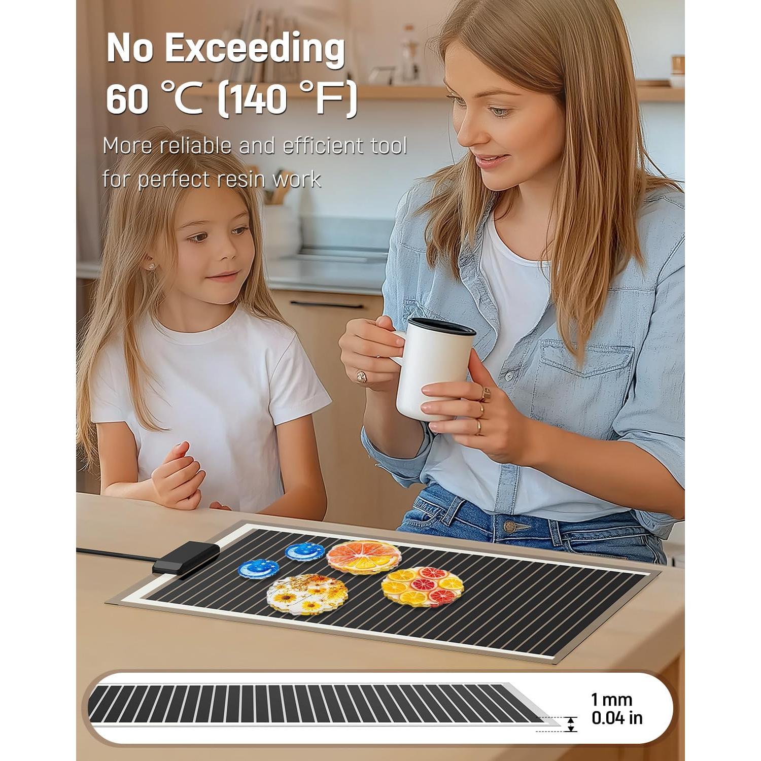 Almohadilla de Calentamiento Pawfly 40W 42x28cm para Resina