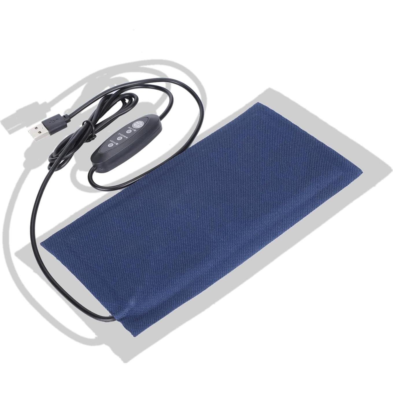 Alfombrilla Calentadora USB para Reptiles Pequeños 25x12cm