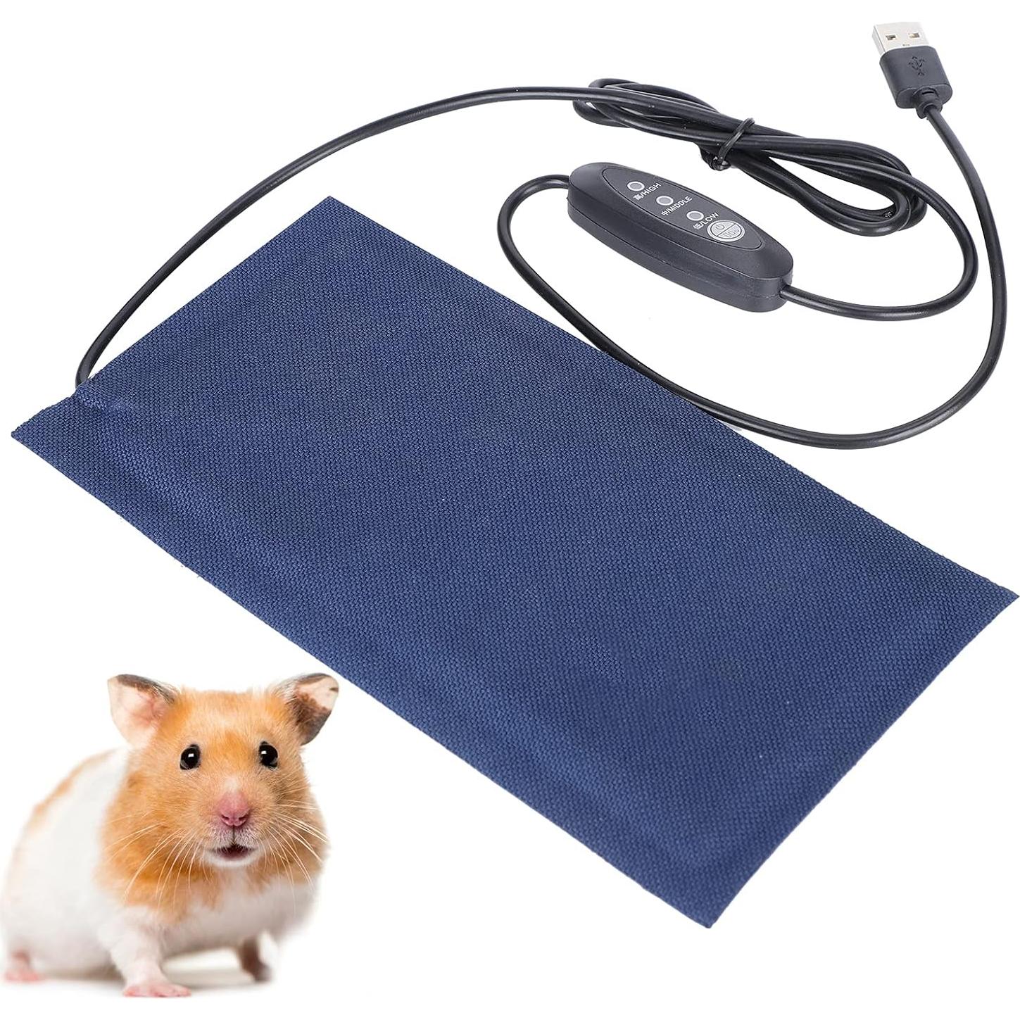 Alfombrilla Calentadora USB para Reptiles Pequeños 25x12cm