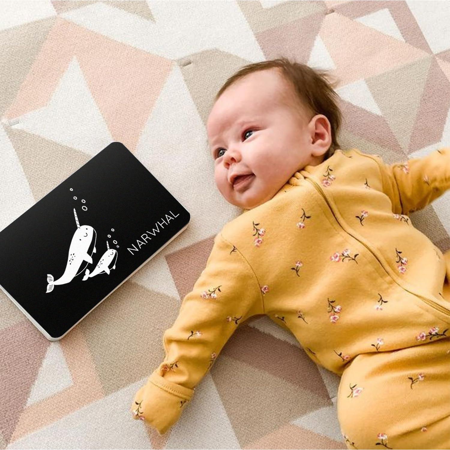 Tarjetas de Alto Contraste Curious Baby - 24 Piezas para Bebés