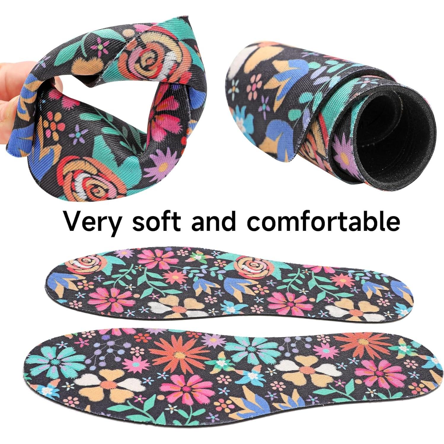 Plantillas No Show LMHCISO para Mujeres Floral Talla 6-9