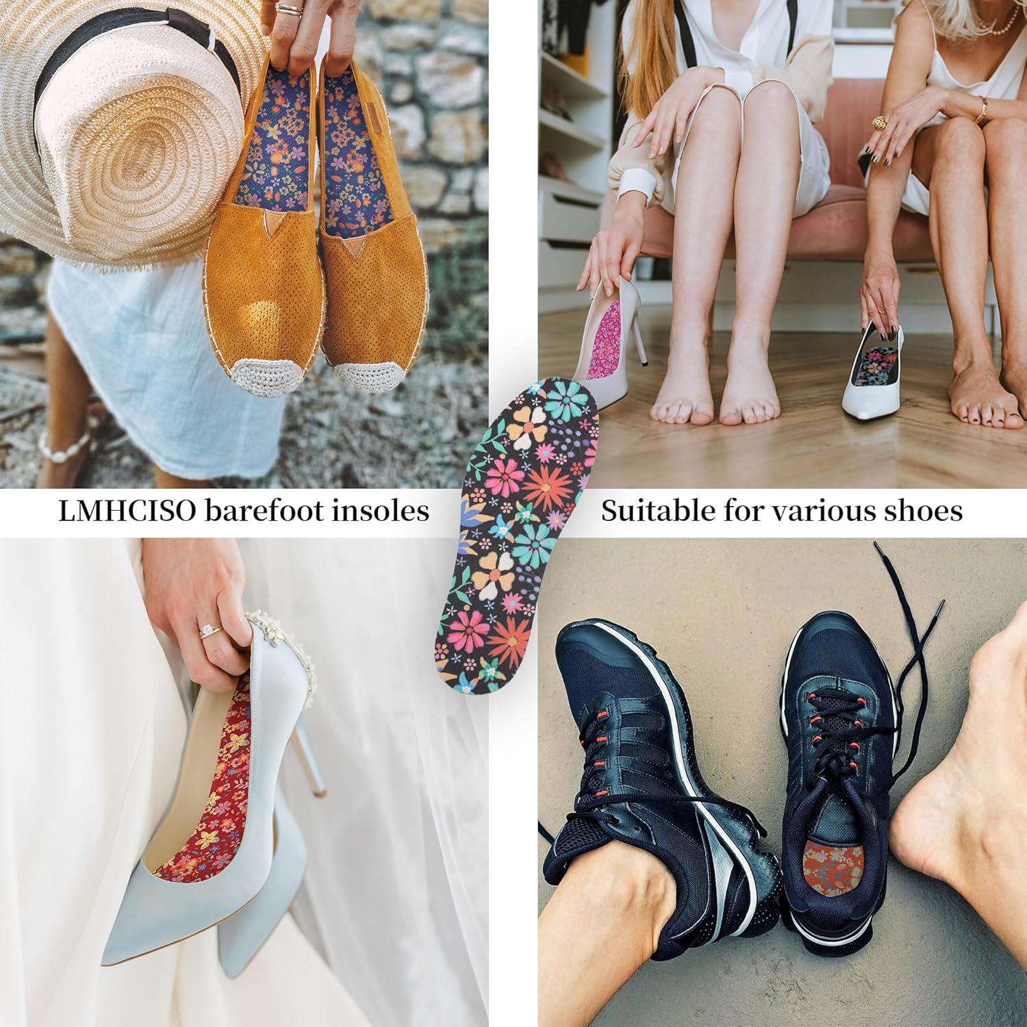 Plantillas No Show LMHCISO para Mujeres Floral Talla 6-9