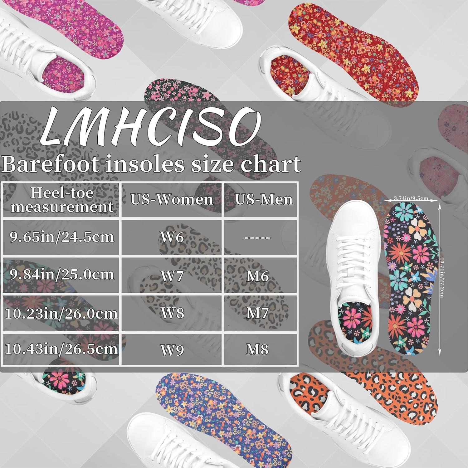 Plantillas No Show LMHCISO para Mujeres Floral Talla 6-9