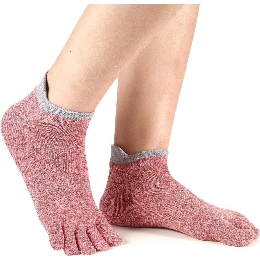 Calcetines de Dedos Cortos Meaiguo para Mujeres 5-9 Multicolor