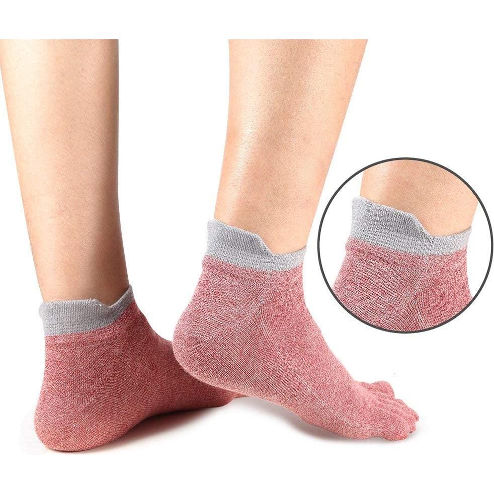 Calcetines de Dedos Cortos Meaiguo para Mujeres 5-9 Multicolor