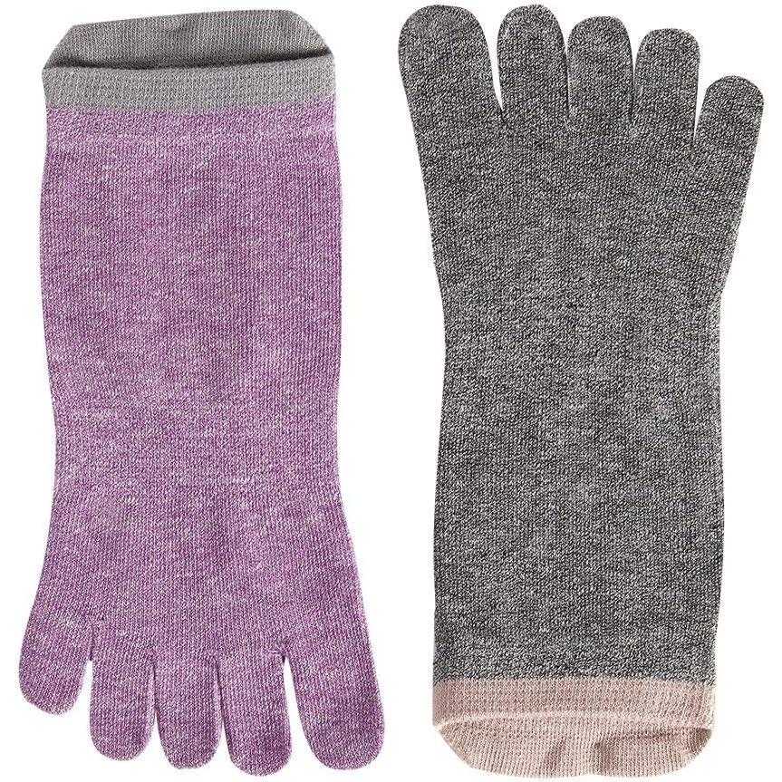 Calcetines de Dedos Cortos Meaiguo para Mujeres 5-9 Multicolor