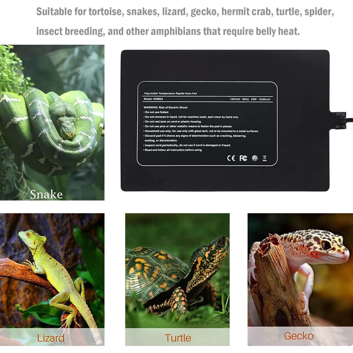 Almohadilla Térmica Ajustable 23W Cosyseek para Reptiles 30.48x20.32 cm